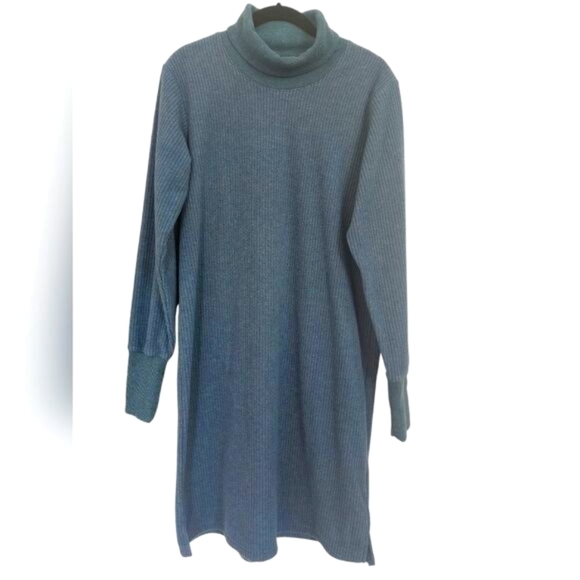 Columbia Women's Boundless Trek™ Fleece Dress, Medium, Teal, Sweater, Size M - Picture 2 of 5